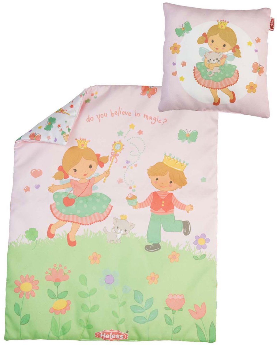 Manta de muñeca Heless con almohada princesa Emily