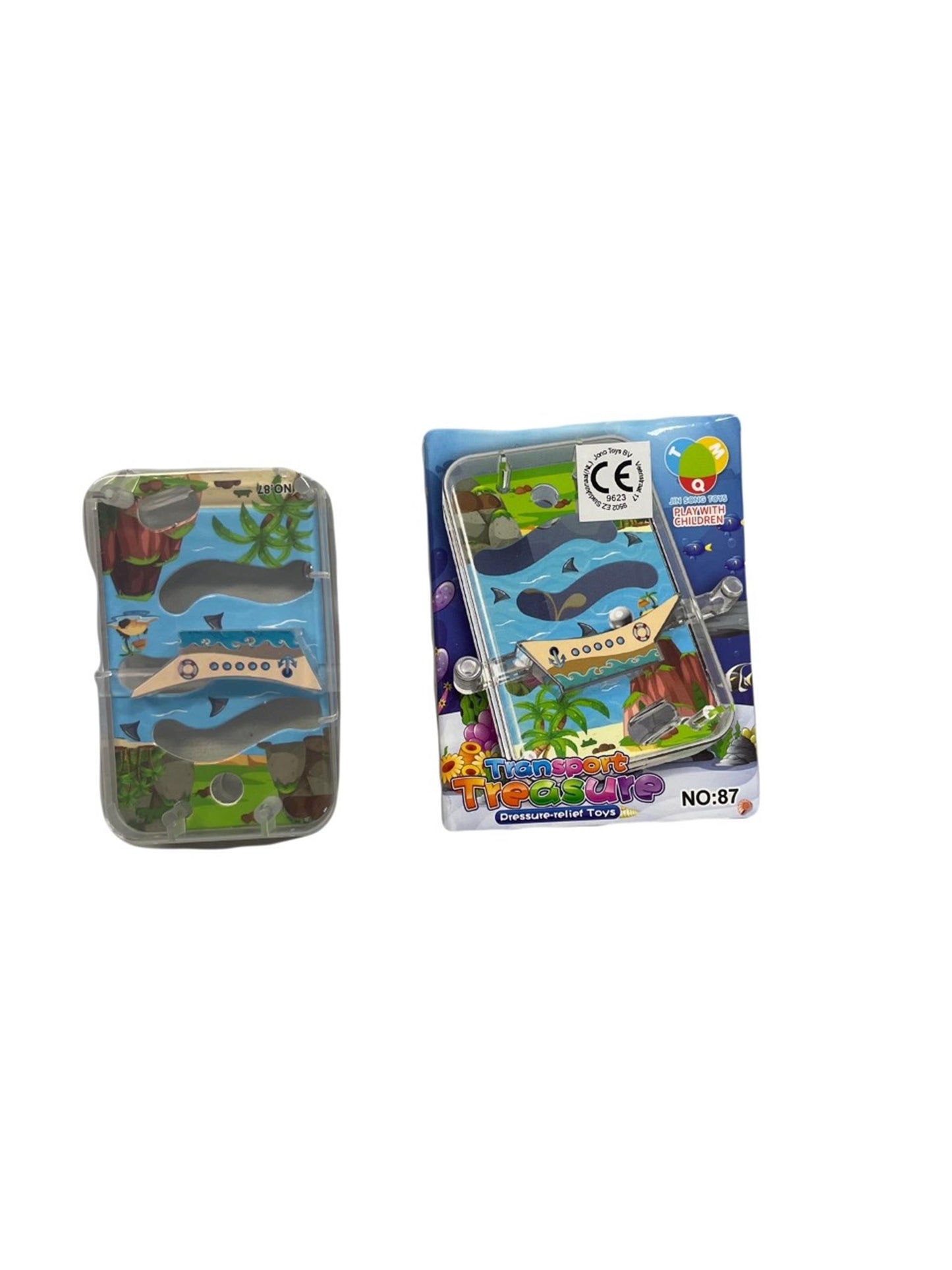 Barca da gioco con birilli 8 cm