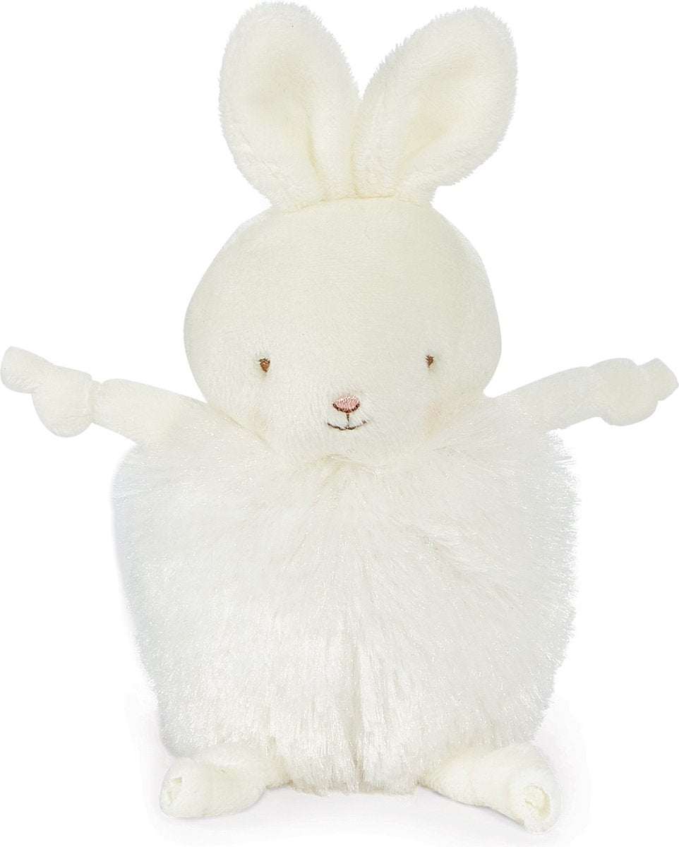 Peluche coniglietti della baia Roly Poly Bun Bun - animale di peluche - dettagli ricamati - coniglio - 13 cm - bianco