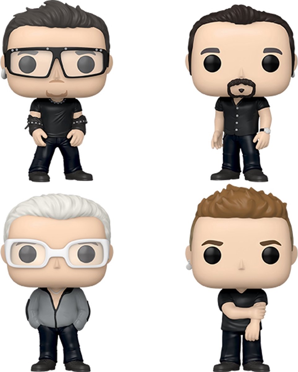 Funko u2 - ¡pop! albums dlx 4-pack pop figura coleccionable de 9 cm - multicolores