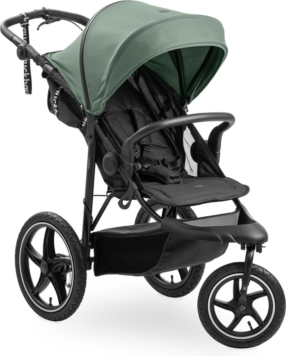 Hauck Runner 3 - buggy - ruote pneumatiche XL - sospensioni - verde giungla