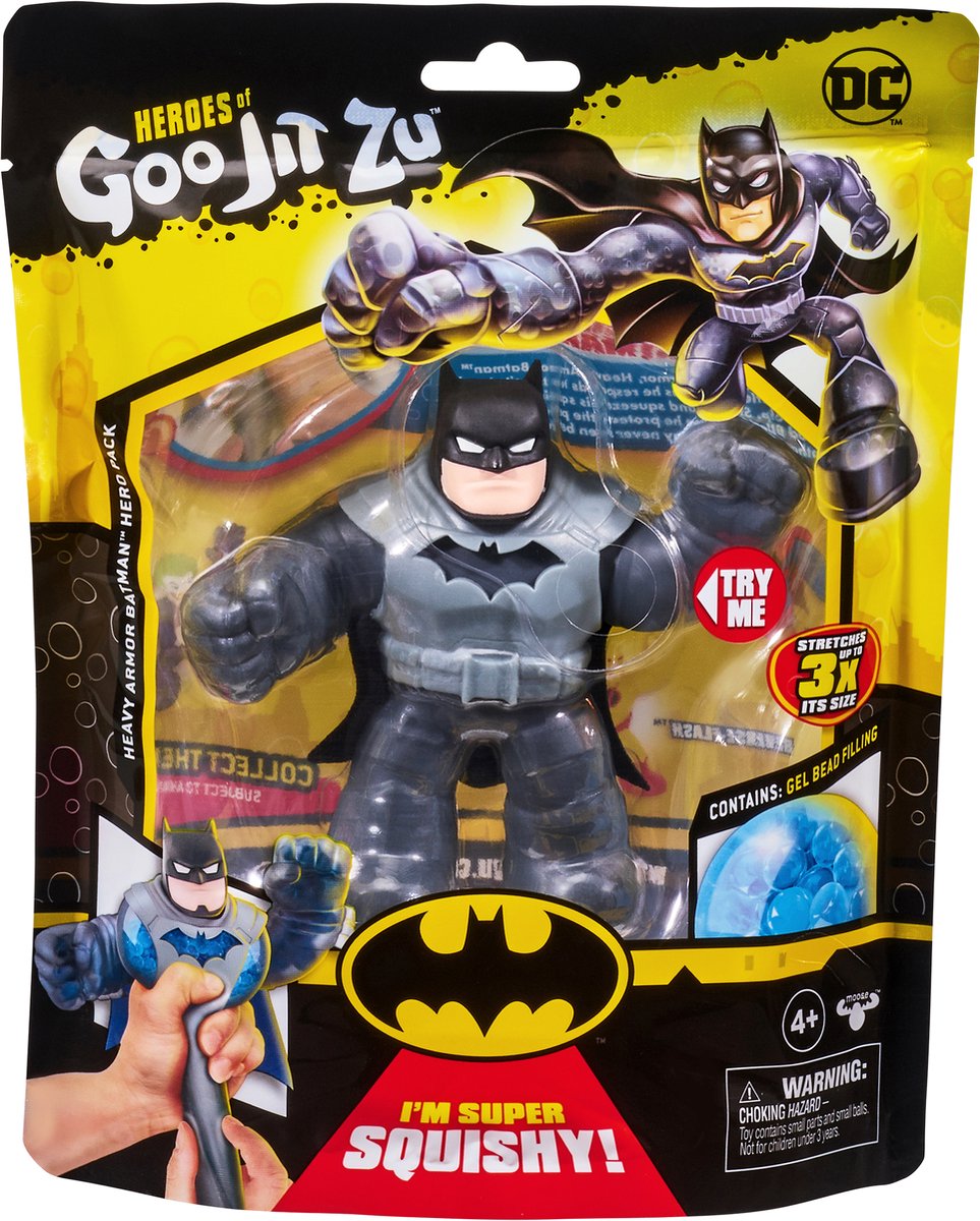 Conjunto de superhéroes de Goo jit zu DC - batman con armadura pesada