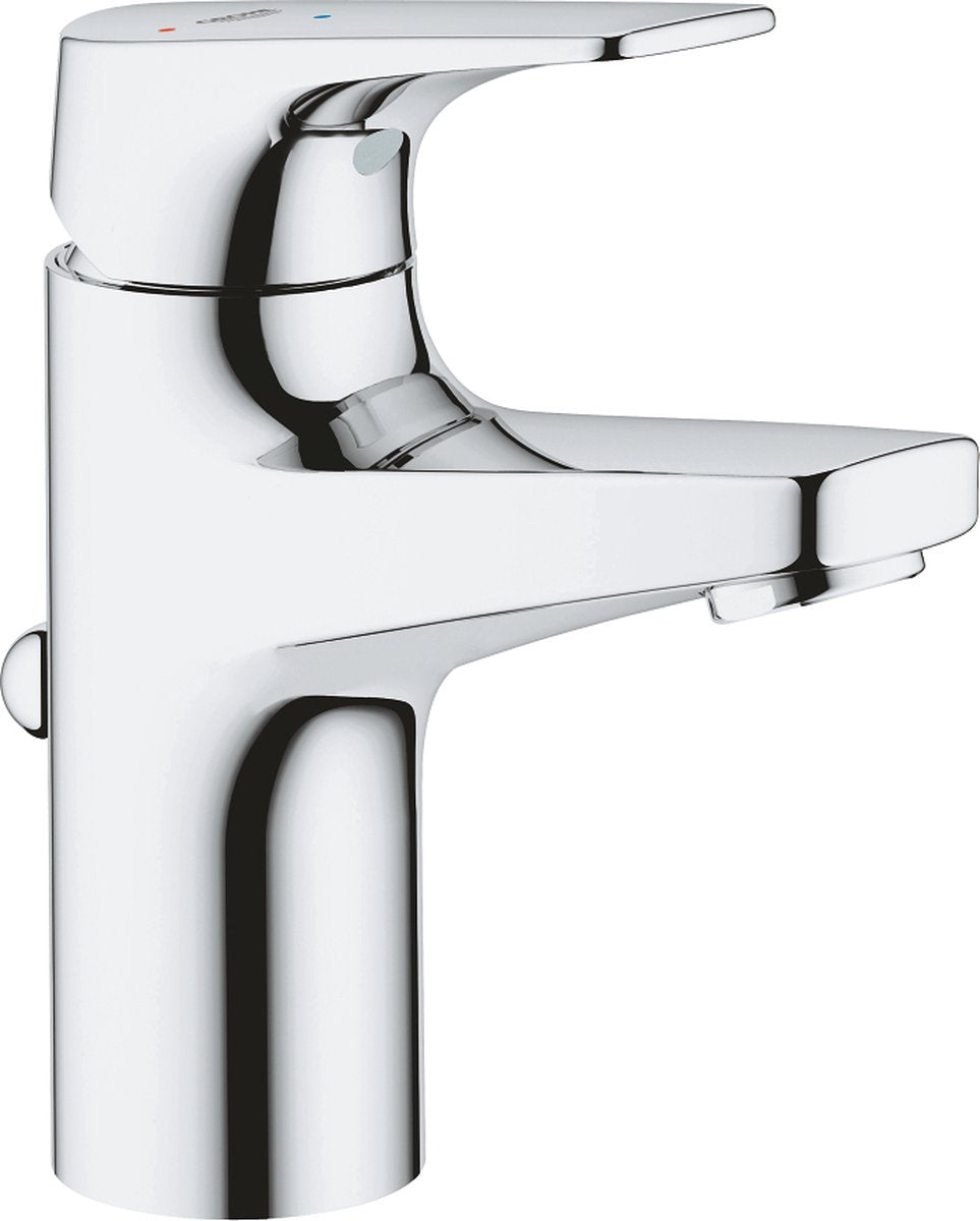 Rubinetto per lavabo Grohe Quickfix Start Flow - risparmio idrico - con piletta - cromo - 23769000