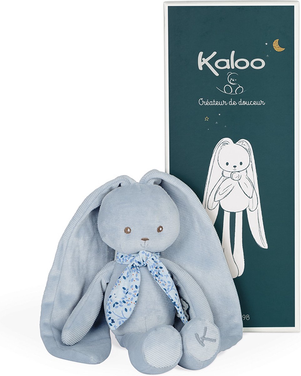 Kaloo - lapinoo - peluche coniglio - blu 35 cm