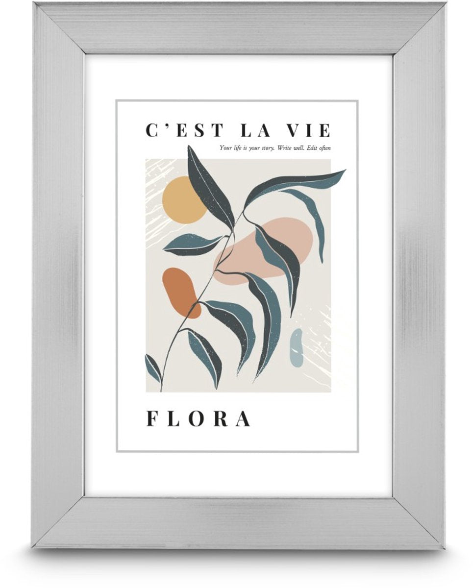 Cornice per foto Hama - flora - 20 x 30 cm - argento