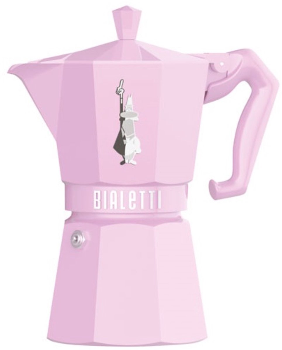 Bialetti moka esclusiva caffettiera rosa 6t