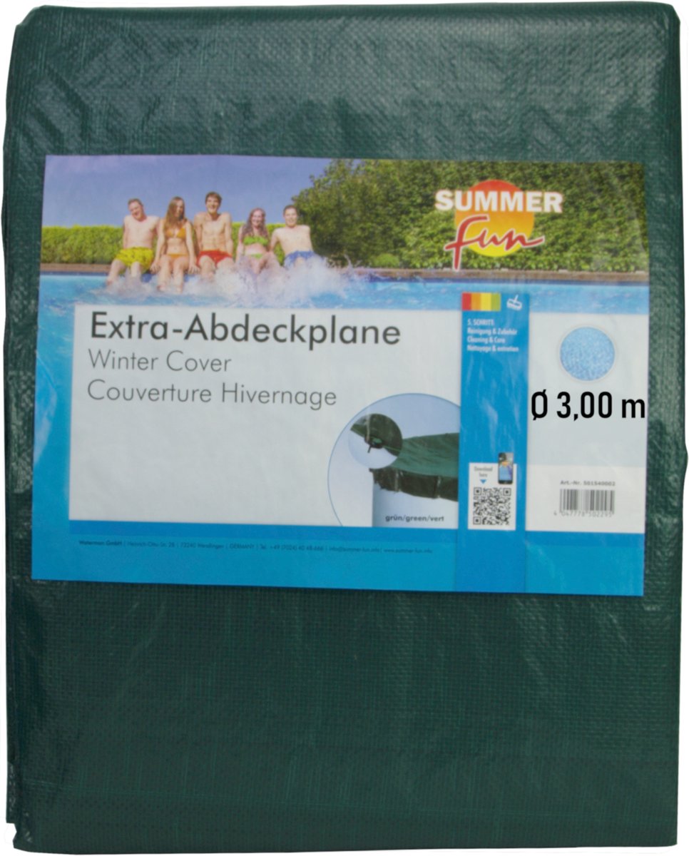 Diversión de verano Diversión de verano Cubierta de piscina de invierno alrededor de 250-300 cm PVC Green