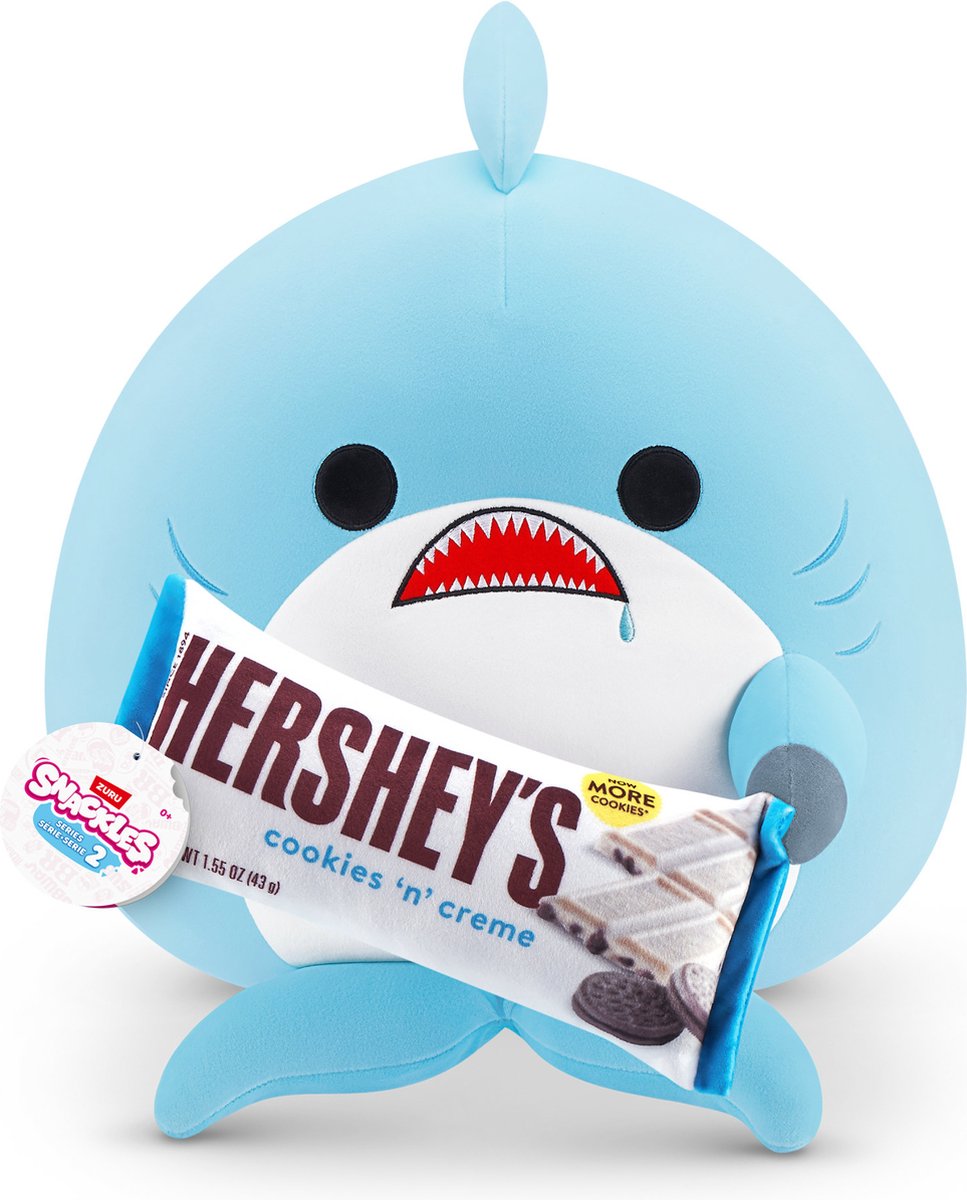 Snackles serie 2 - set squalo con hersheys - 38 cm da zuru