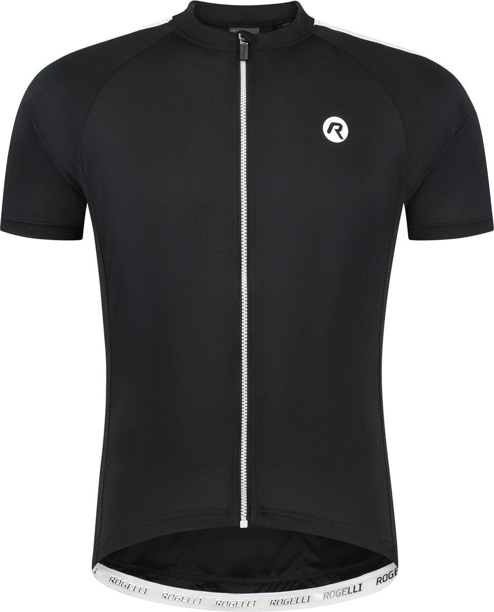 Maglia da ciclismo Rogelli explore da uomo - maniche corte - bianco e nero - l