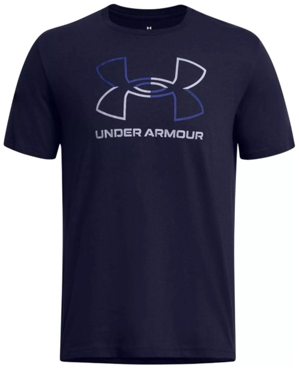 Camiseta deportiva Under Armour UA GL Foundation Update SS para hombre - Azul marino - Real - Gris
