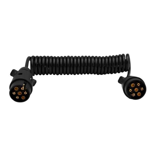 Cavo a spirale 7 p. + Tappi 12v