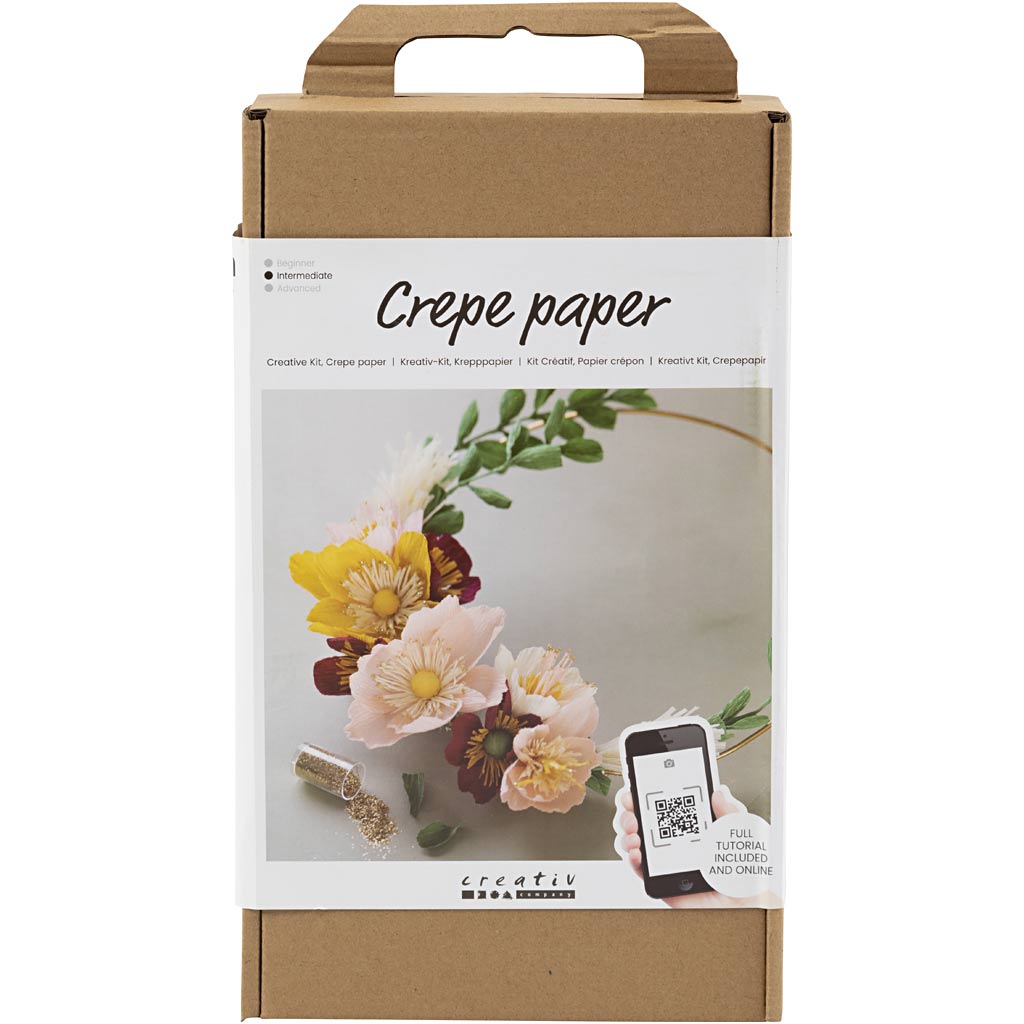 Set hobby Creative Company carta crespa, ghirlanda, rapporto crespo: 180%, 1 scatola