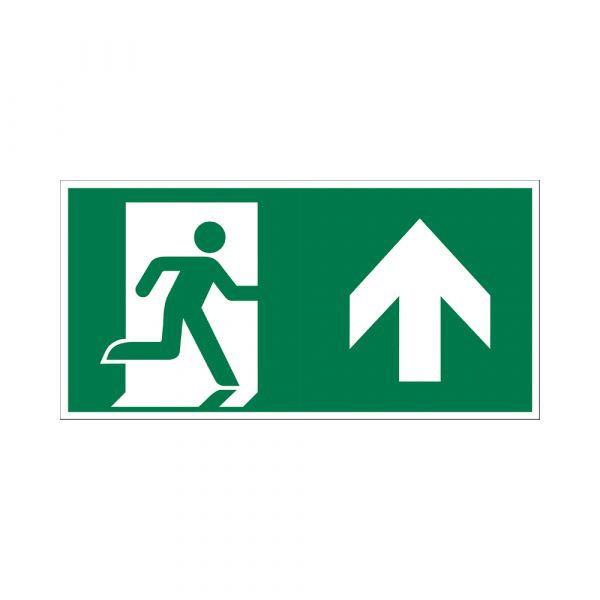 Conservare l'uscita di emergenza verso l'alto - 150x300 mm.