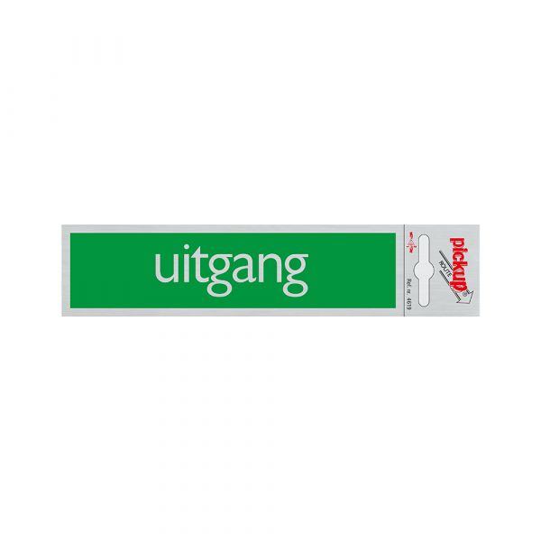 ALULOOK EXIT Plate - 165x44 mm autoadesivo.