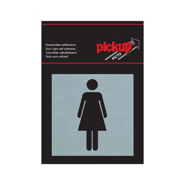 Alulook Ladies Plate - Autoadhesivo de 80x80 mm.