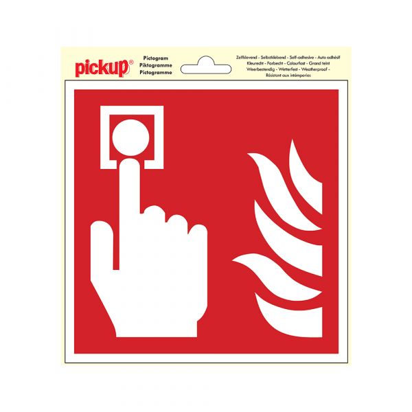 Detector de incendios de Sticker Place - 200x200 mm.