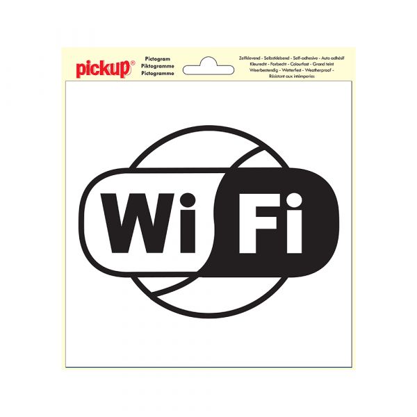 Pegatina Wifi - 200x200 mm.