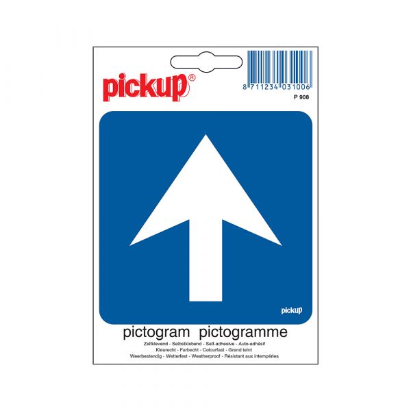 Sticker One -Way Traffic - 100x100 mm.