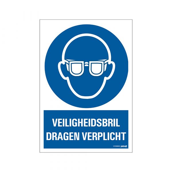 Bolde de gafas de seguridad obligatoria - 230x330 mm.