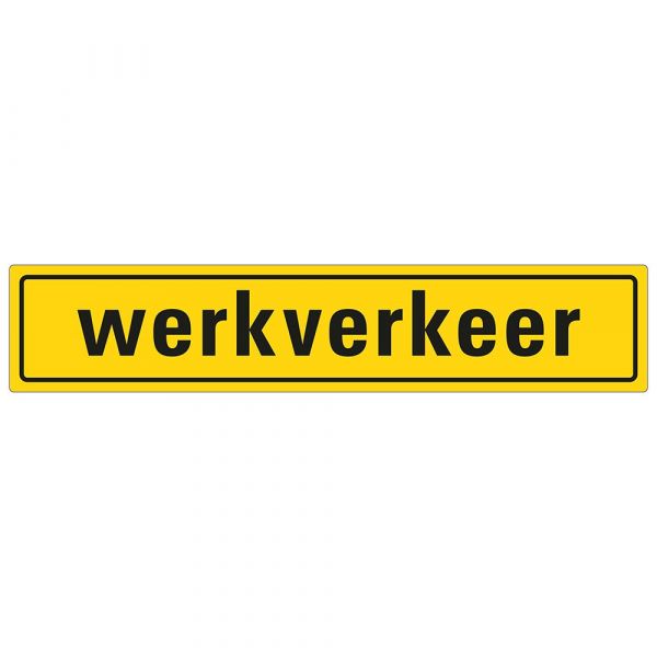Magneetbord werkverkeer - 80x400 mm.