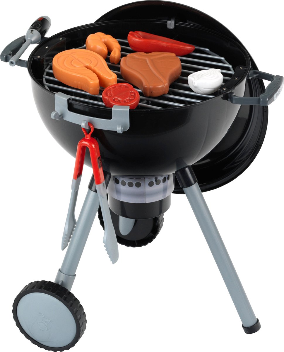 Klein Toys barbecue giocattolo weber - 40x32x53 cm - incl. accessori, effetti luminosi e sonori - multicolor