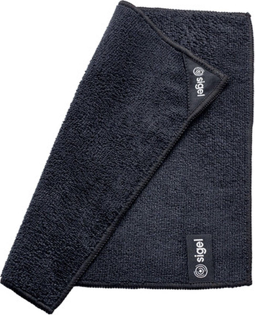 Panno per pulizia Sigel - nero - per lavagna - magnetico - 25x25 cm - si-ba110