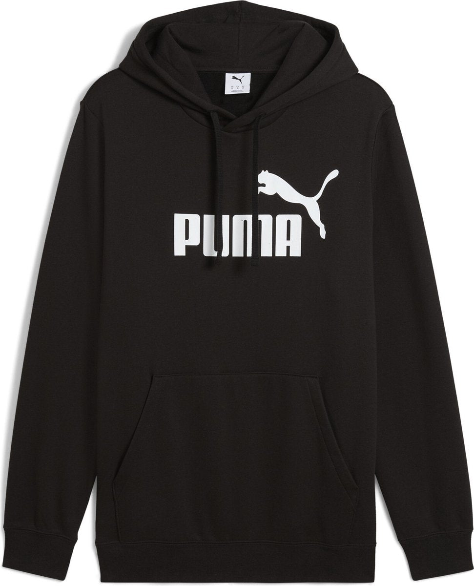 Puma ess n. 1 maglione sportivo da uomo con cappuccio e logo FL - nero