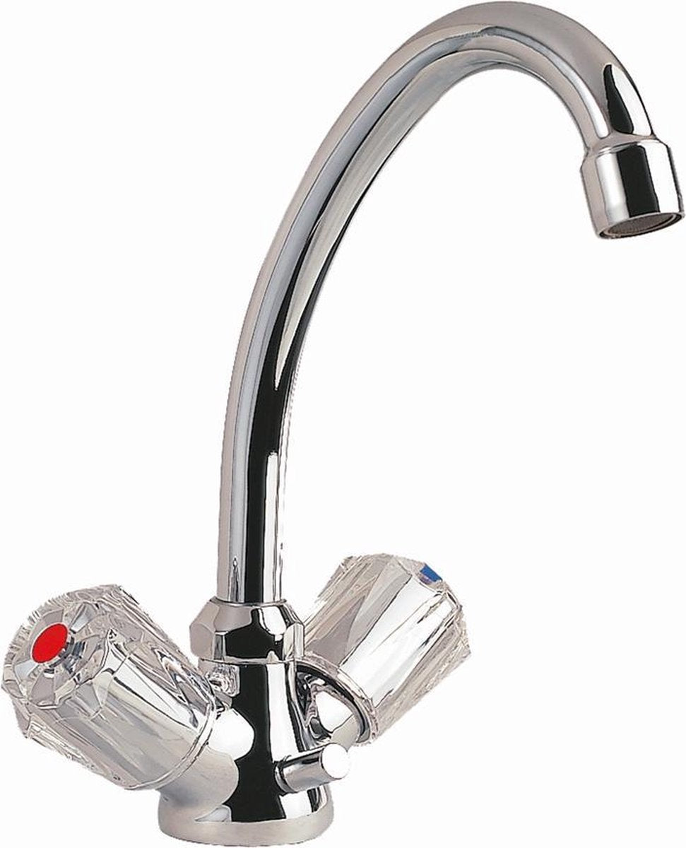 Rubinetto da cucina Schütte Brillant - miscelatore - bocca alta e girevole - cromato