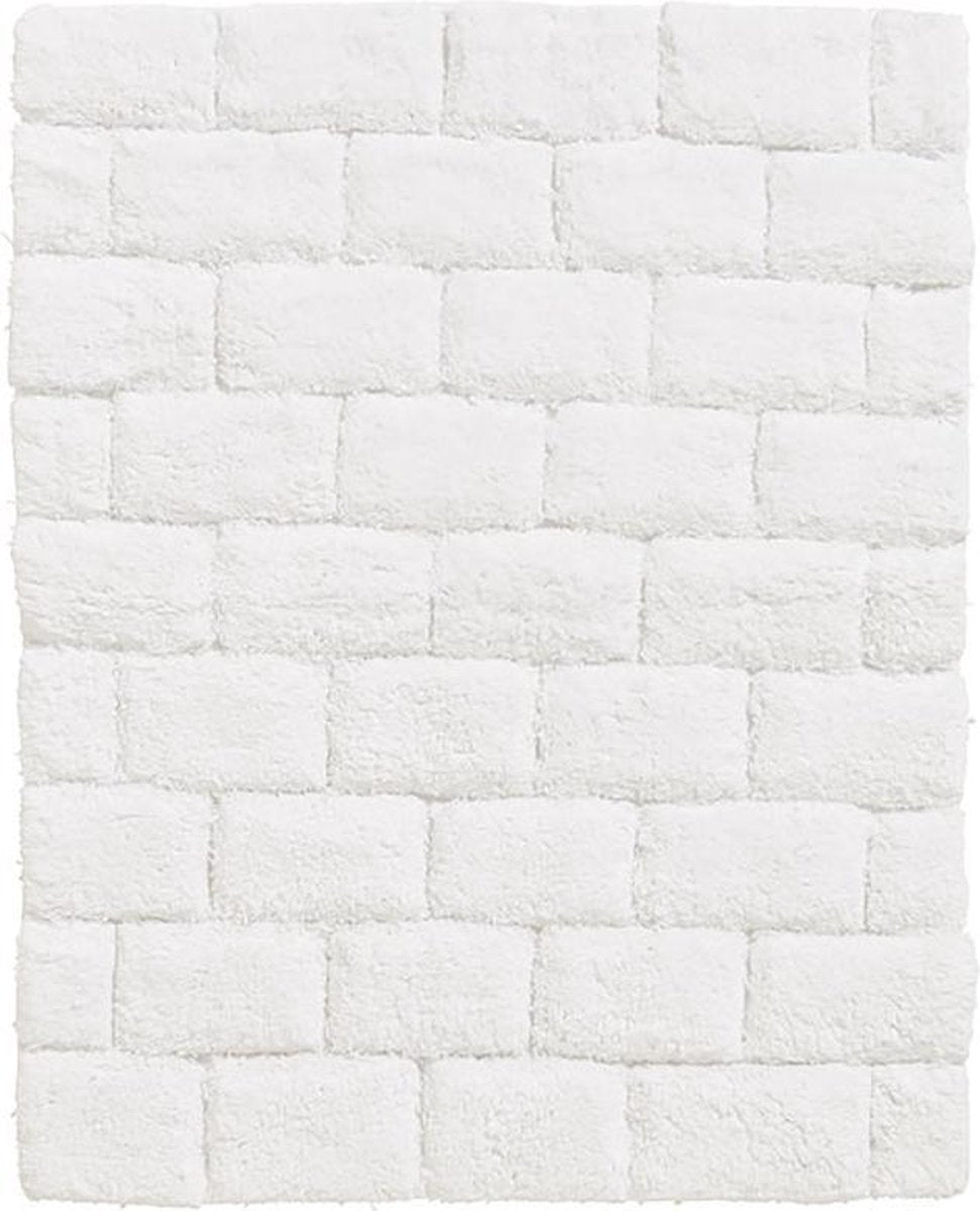 Caballito de mar - metro - alfombra de baño - 50x60 cm - blanco
