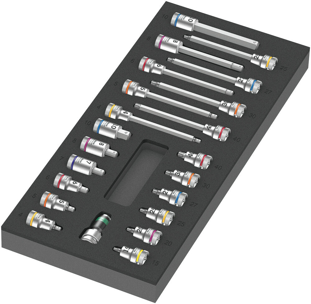 Wera 9723 Inserto schiumoso con Zyklop B 3 8 BI