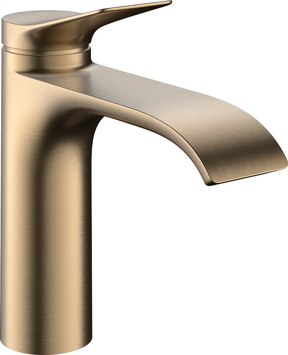 Hansgrohe vivenis ééngreeps wastafelmengkraan 110 coolstart zonder afvoer brushed bronze