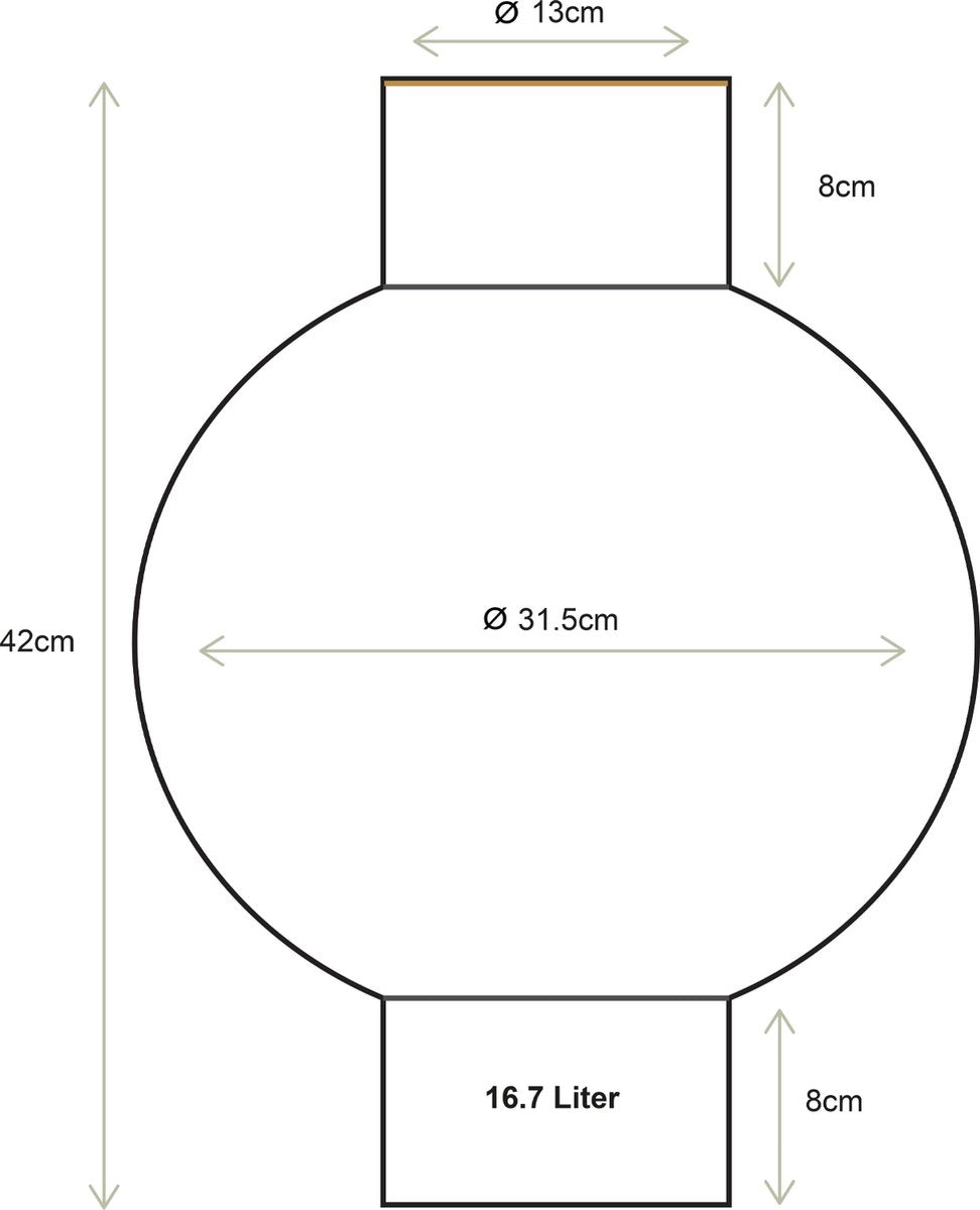 Pip studio - vaas - oudroze - ijzer - 31,5x42cm