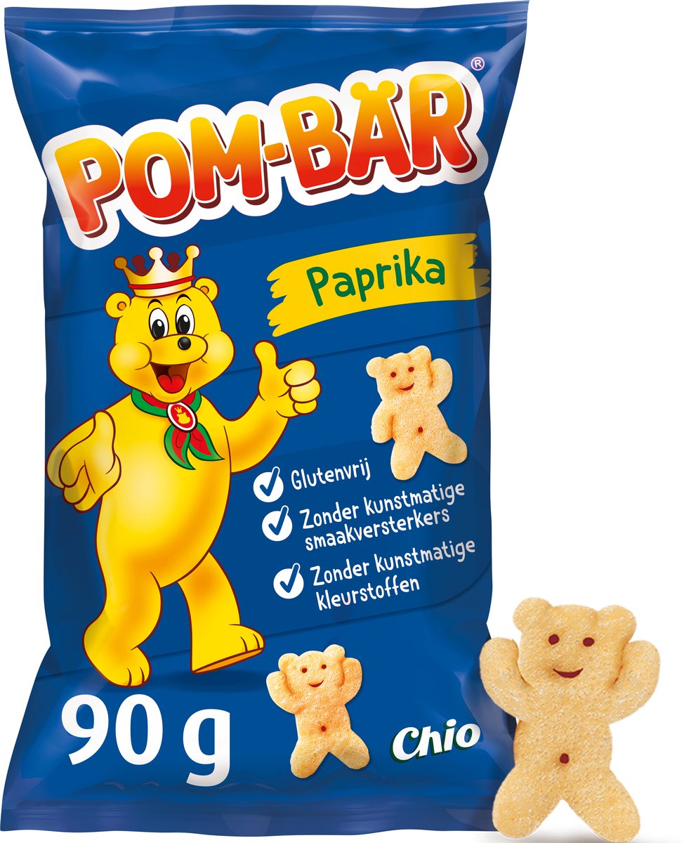 Chio pom-bär paprika - patatine - 10x90 grammi