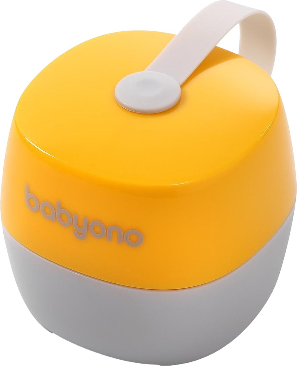 Babyono Baby Ono Scatola porta ciuccio gialla per allattamento naturale 535 03