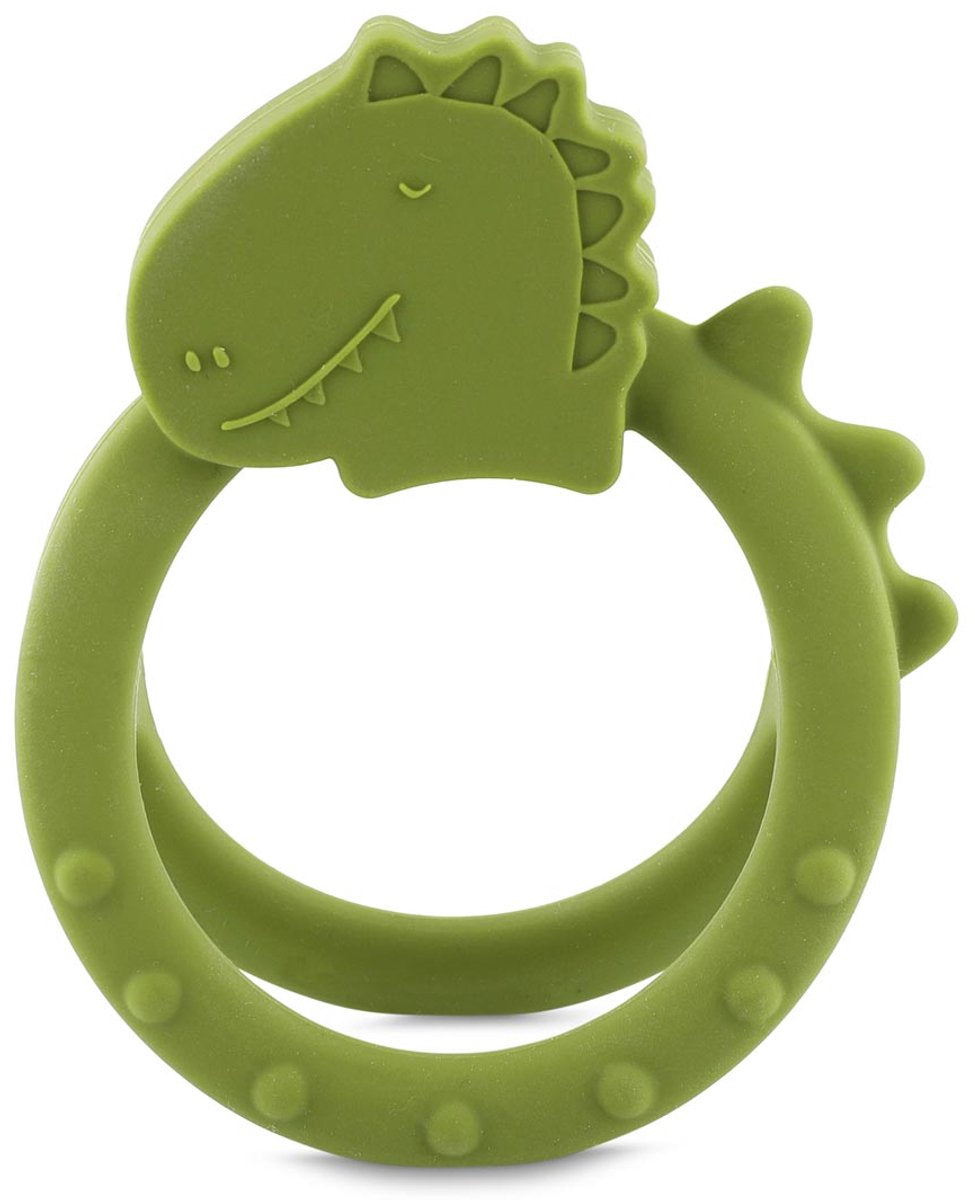Trixie sensorische bijtring mr. dino – 0m+ – 100% siliconen – ideaal voor doorkomende tandjes