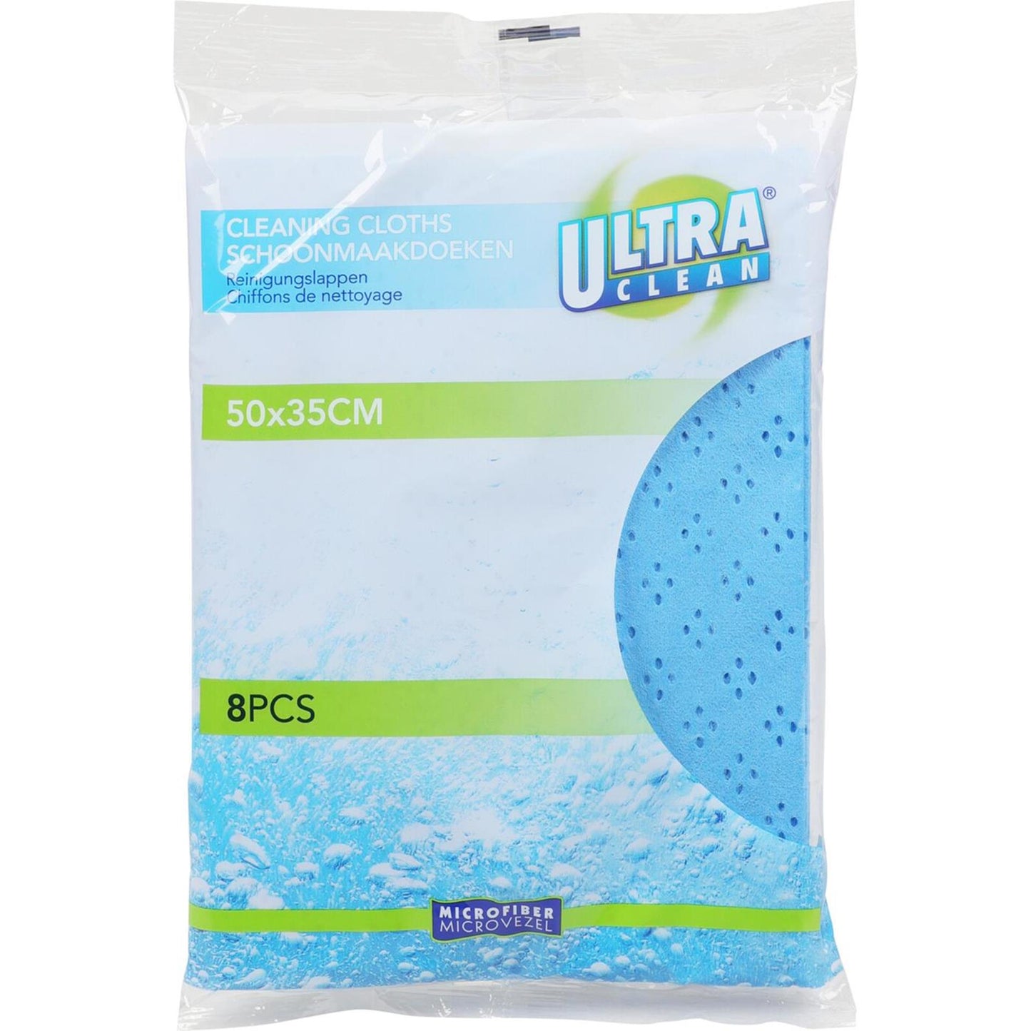 Paños de limpieza de microfibra ultra clean 50x35cm 8x