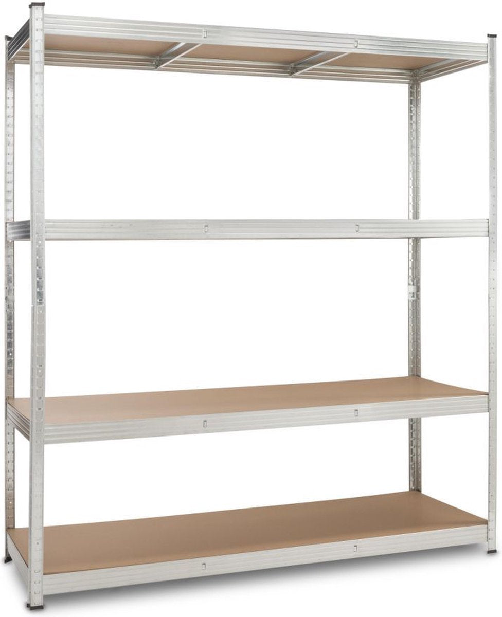 Scaffale robusto Kreator krt674005 - 180 x 60 x 160 - max 1000 kg - inclusi 4 ripiani