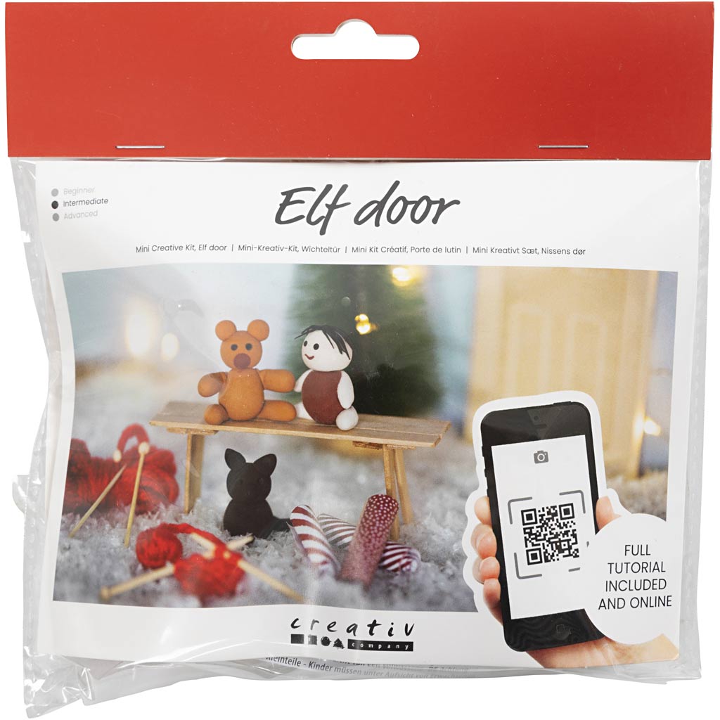 Creativ Company mini set hobby porta gnomo, regali di Natale, 1 scatola