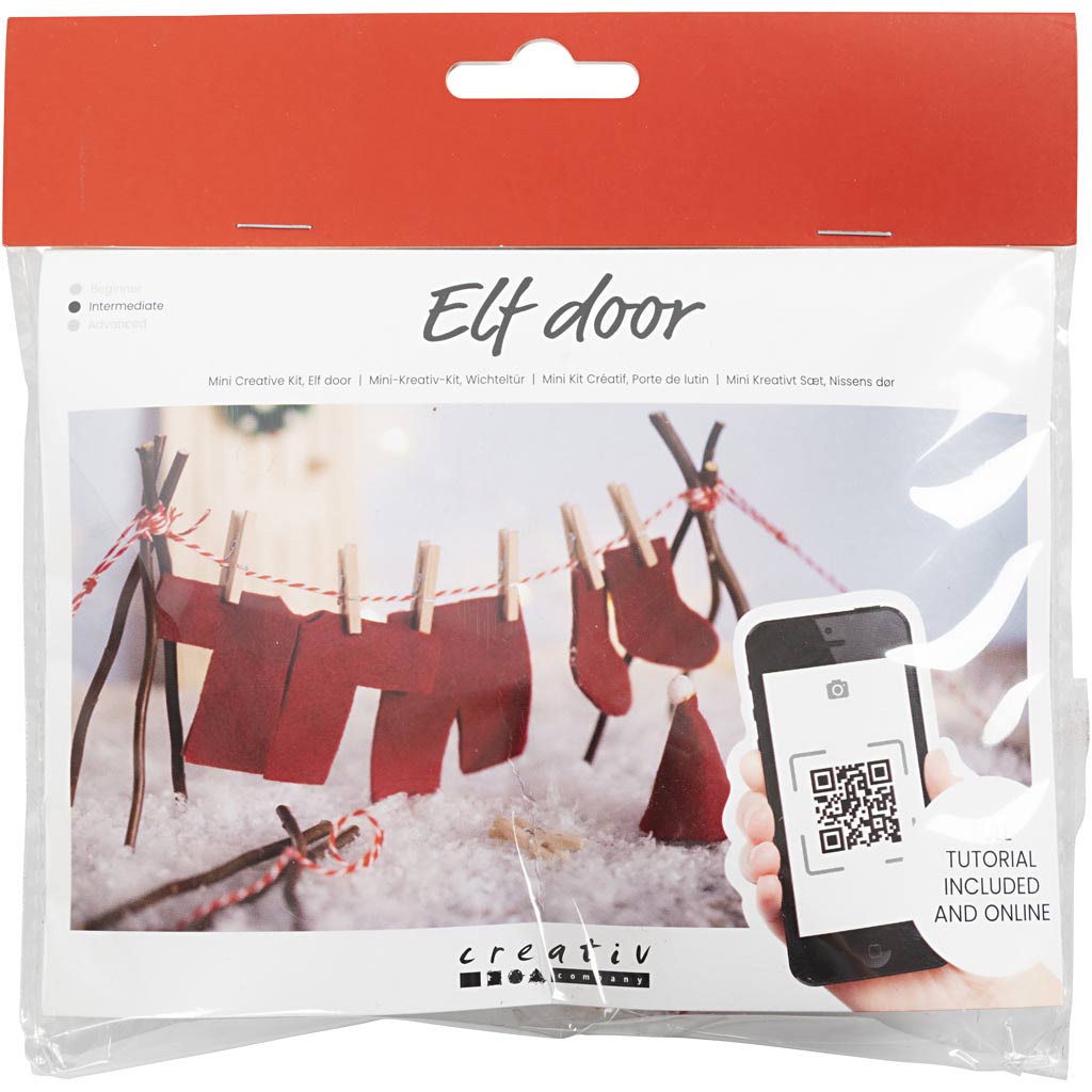 Creativ company mini hobby set puerta de gnomo, lavandería, 1 caja