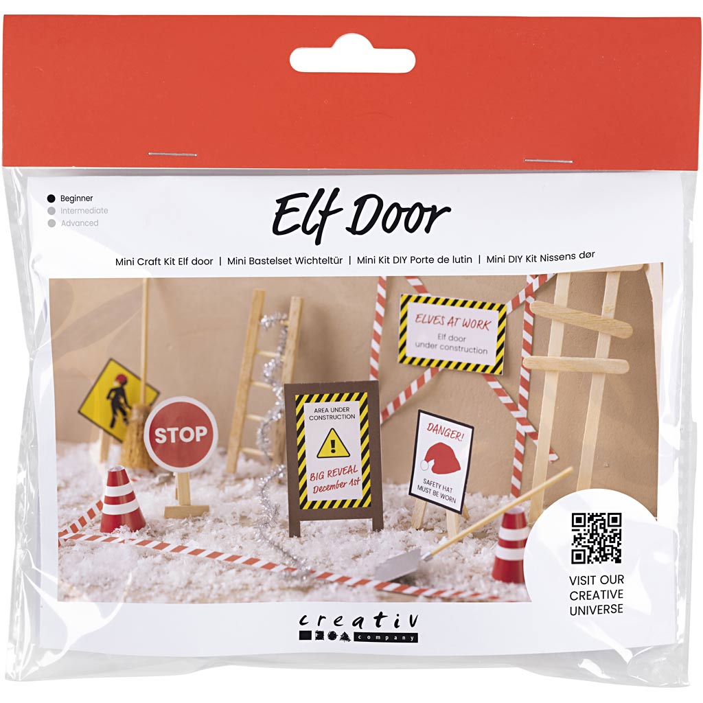 Creativ company mini hobby set puerta de gnomo, en construcción, 1 caja