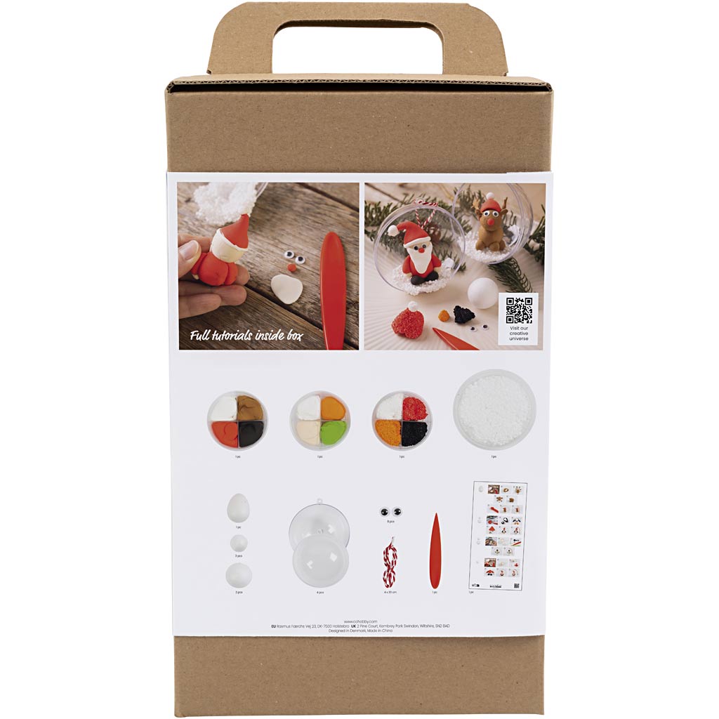 Creativ Company Hobby Set Bolas navideñas, modelado, 1 caja