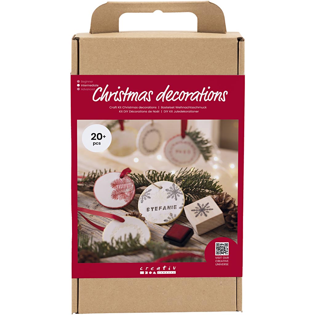 Creativ Company Hobby Set adornos navideños, arcilla autoendurecible, 1 caja