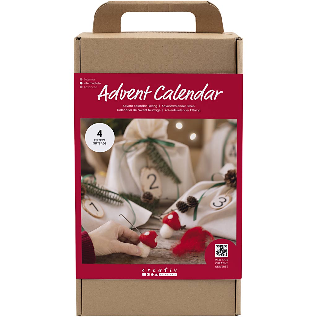 Calendario dell'avvento in feltro della Creative Company, 1 scatola