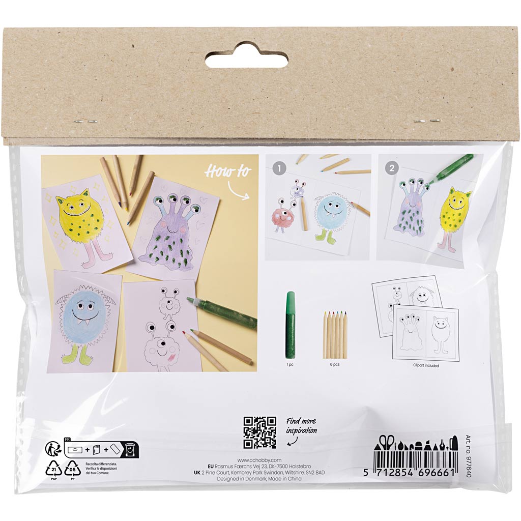 Mini set hobby Creative Company colori, campione, vari colori, 1 scatola