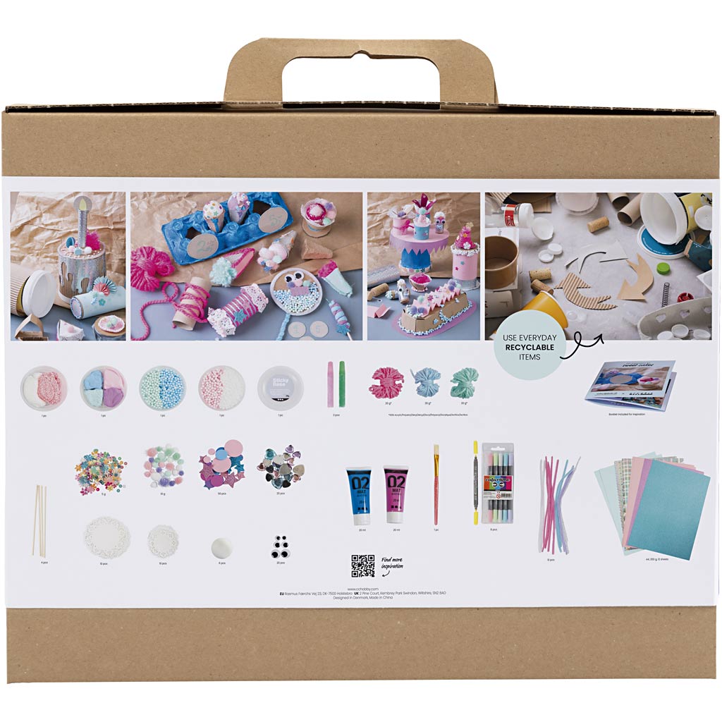 Creativ company maxi scatola creativa gustose torte, torte e dolcetti, vari colori, 1 scatola