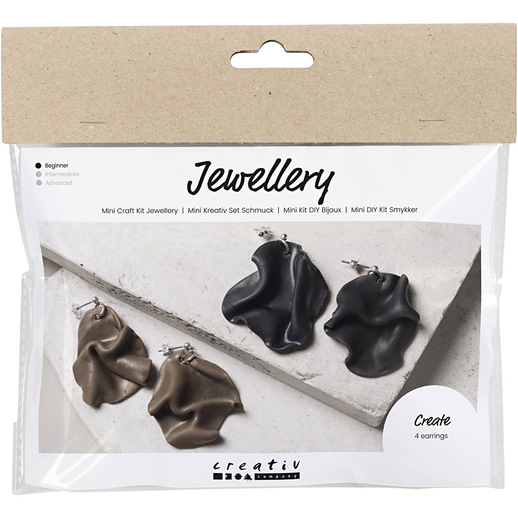 Mini set hobby di Creativ Company, orecchini curvi, 1 scatola