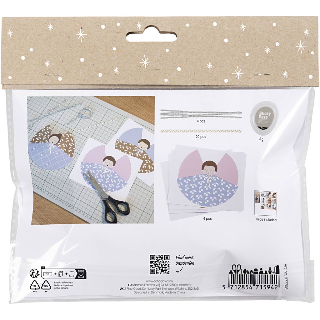 Http: www.cchobby.nl mini-hobbyset-decoraties-van-papier-engelen-diverse-kleuren-1-doos