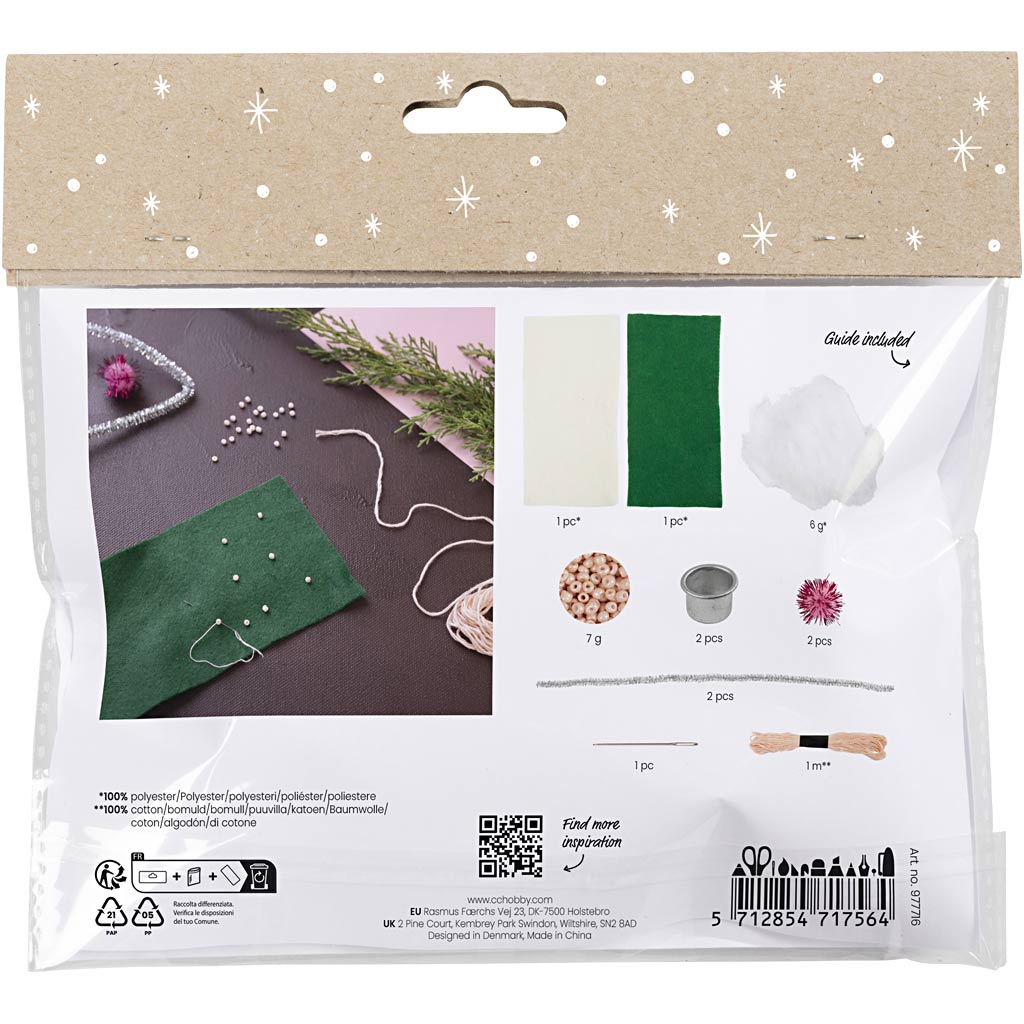 Mini kit per hobby cucito Creative Company, candele a lunga durata, 1 scatola