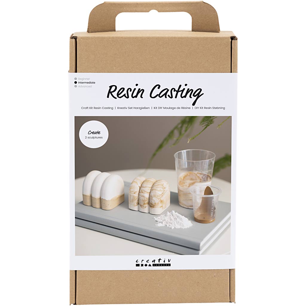 Set hobby Creative Company in resina, statuetta, beige, bianco sporco, 1 scatola