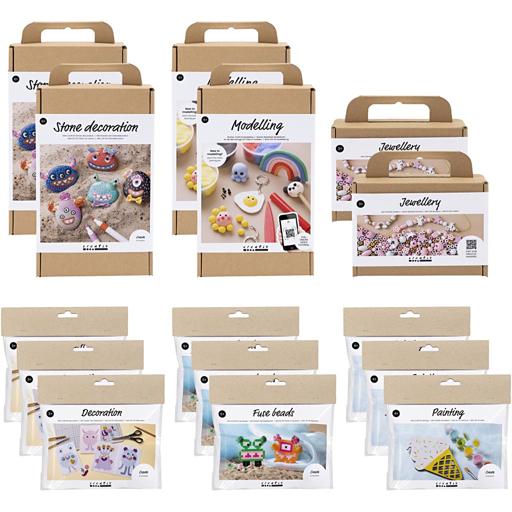 Pacchetto presentazione azienda Creativ, progetti estivi per bambini, 15 box 1 box